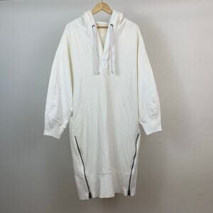 NWT FP Movement Free People Spur Of The Moment Solid Hoodie - Painted White - XS